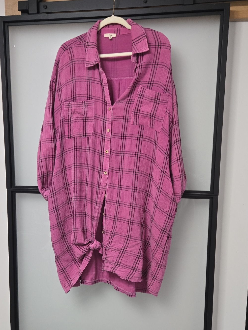 EASEL GAUZY DRESS/DUSTER WITH POCKETS! SZ 3X